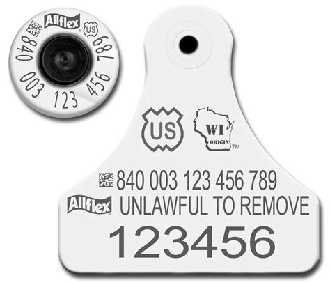 rfid 840 button tags|840 livestock tags.